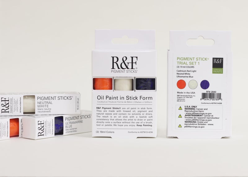R&F Handmade Paints - Professional Oil Pigment Stick, Trial Set of 3 19ml - Image 4